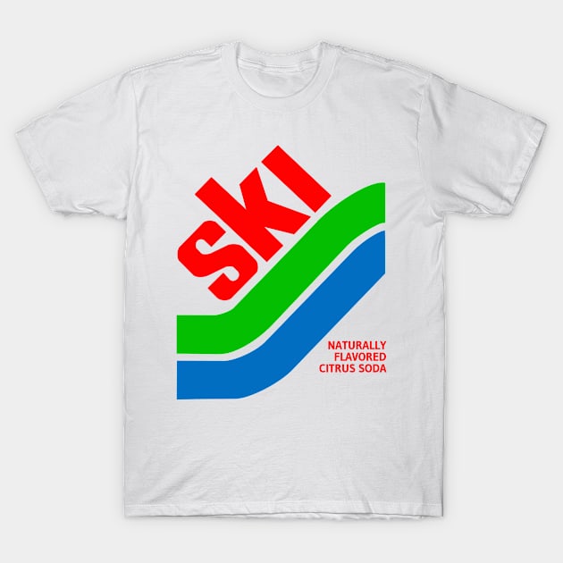 SKI - Citrus Soda Retro T-Shirt by Third Quarter Run